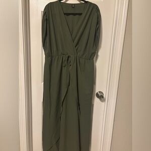 SHEIN Olive Maxi Dress